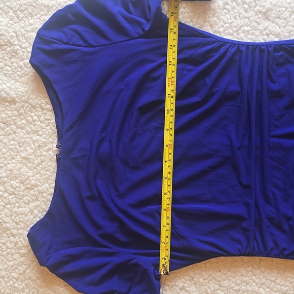 Vince Camuto Midi dress cob cobalt purple women’s size 8 - Picture 13 of 14